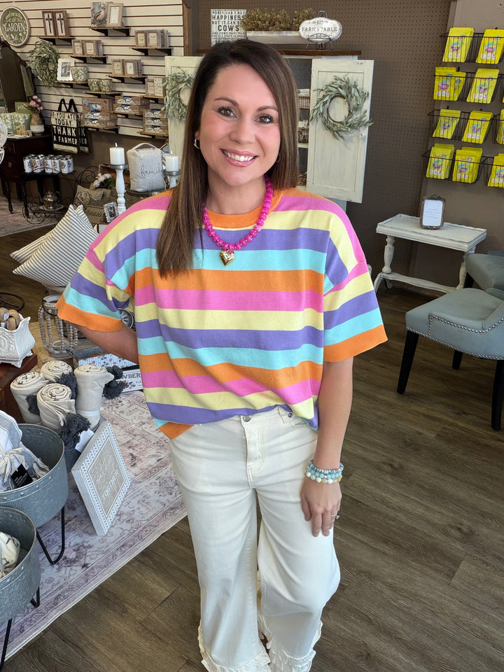 Ivory Ruffle Hem Pants
