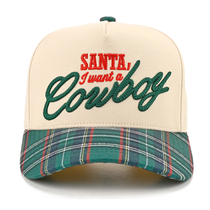 Santa I Want A Cowboy Trucker Hat