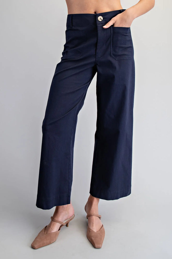 Navy Bow Pants