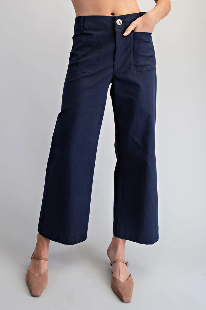 Navy Bow Pants