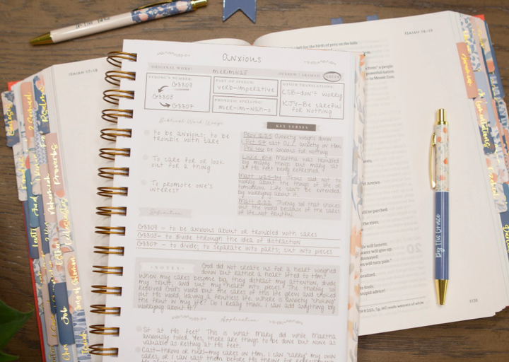 Verse Study Journal- Peach