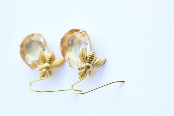 Honey Bee Earrings