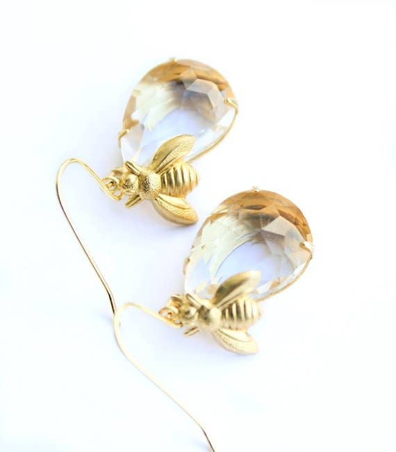 Honey Bee Earrings