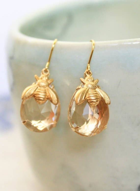 Honey Bee Earrings