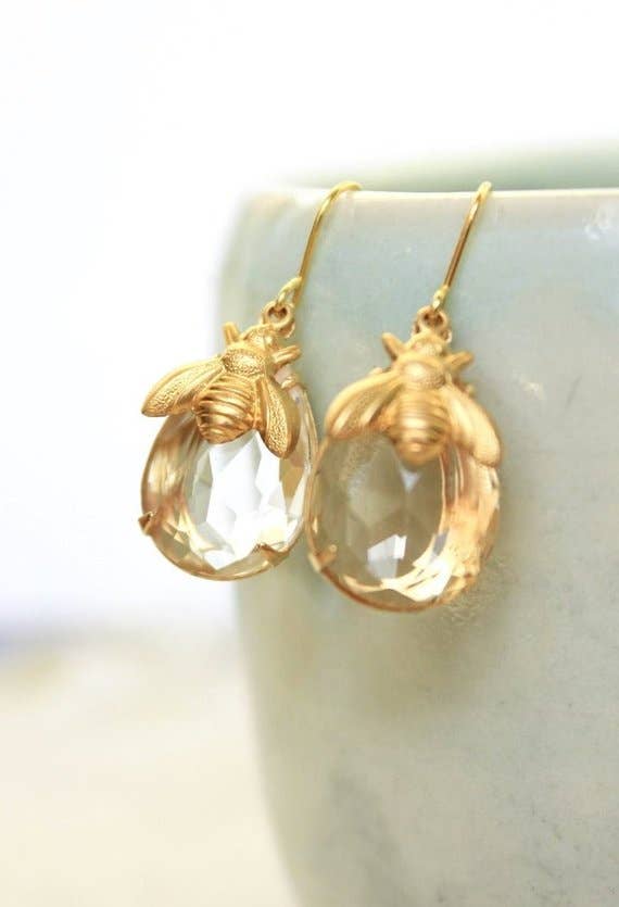 Honey Bee Earrings
