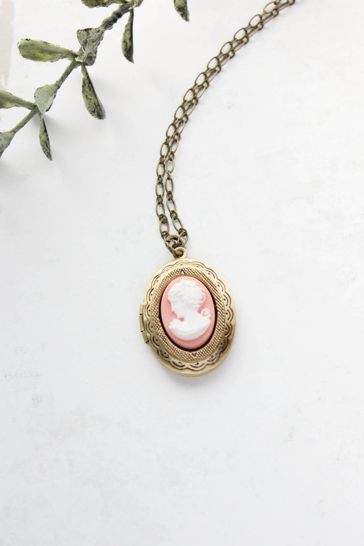 Lady Cameo Locket Necklace