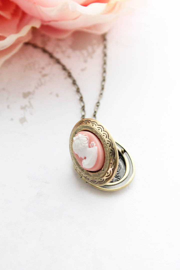 Lady Cameo Locket Necklace
