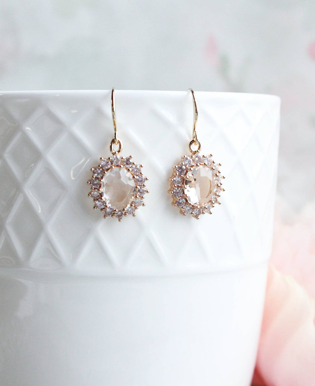 Sparkling Glass Earrings