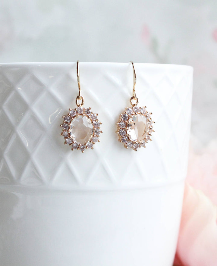 Sparkling Glass Earrings