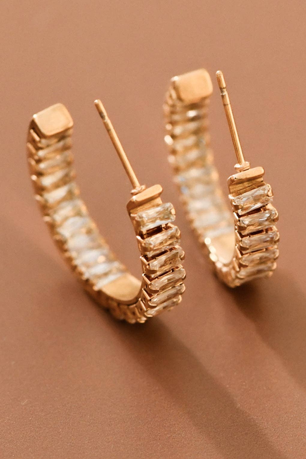 Crystal Hoop Earrings