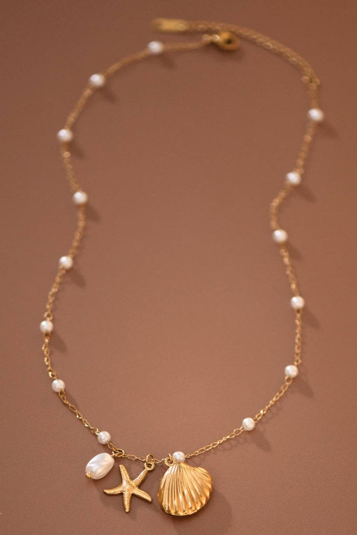 Pearl Charm Necklace
