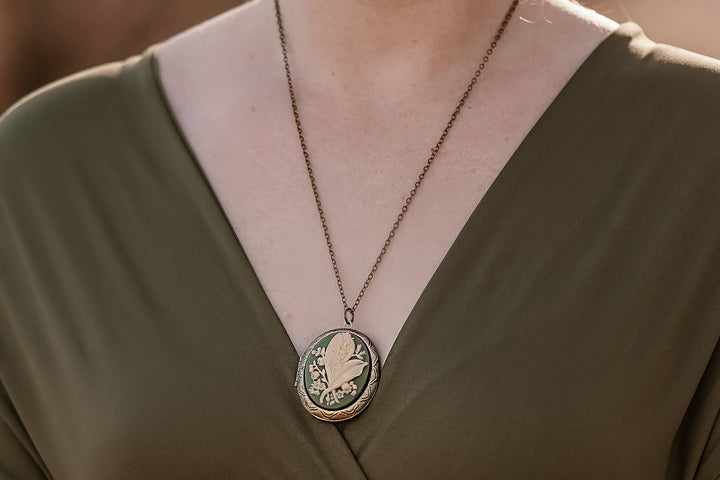 Lily Locket Necklace