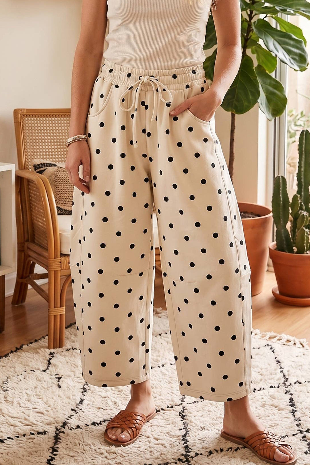 Polka Dot Barrel Lounge Pants