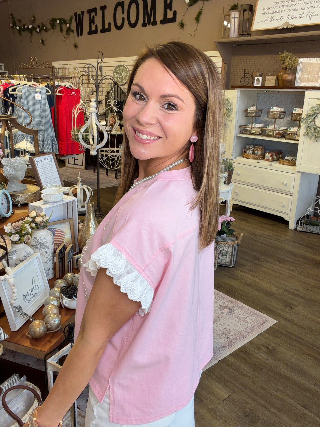 Sweet Pearl Bow Top