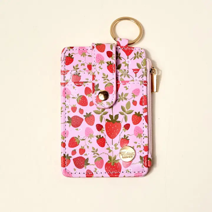 Strawberry Field Keychain Wallet