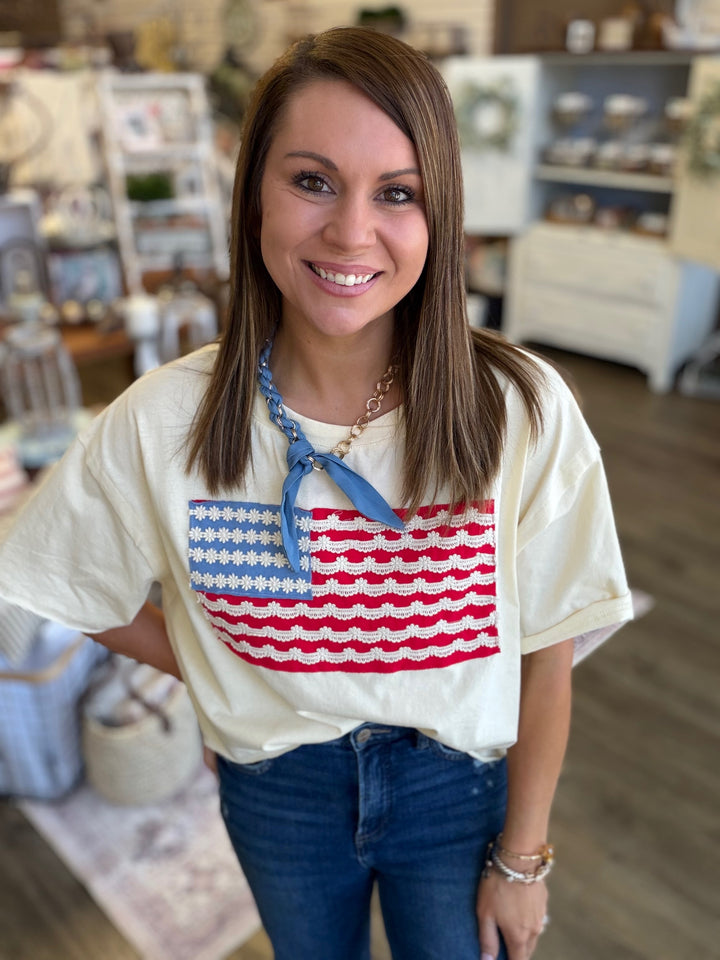 American Crop Tee