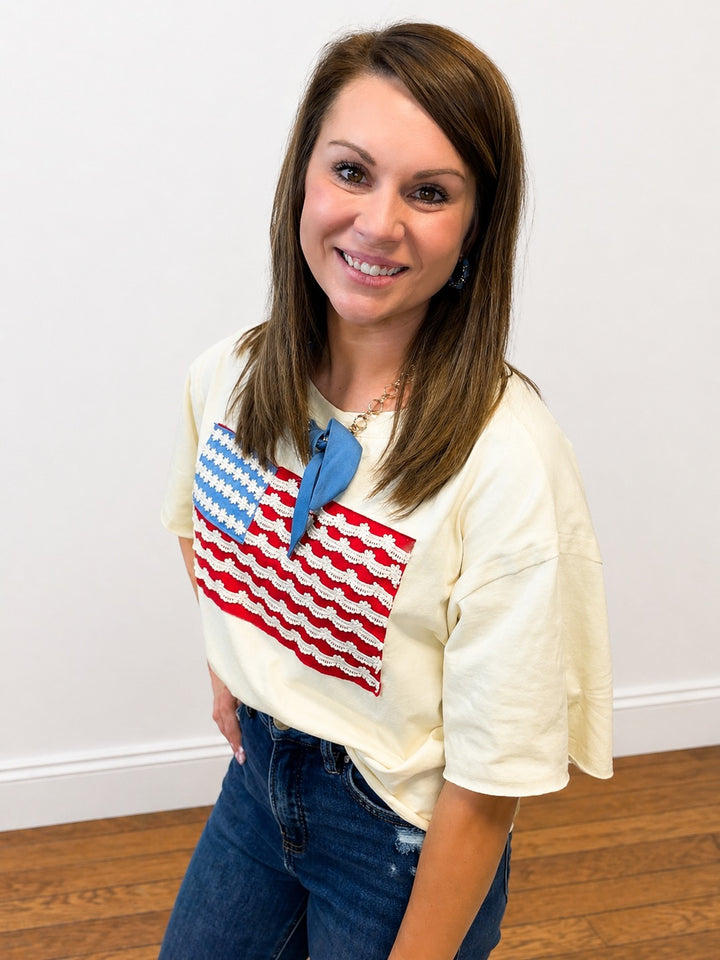American Crop Tee
