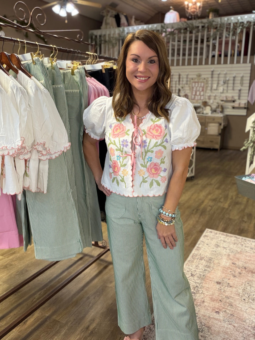 Floral Embroidered Top