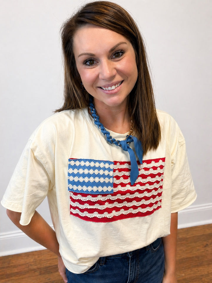 American Crop Tee