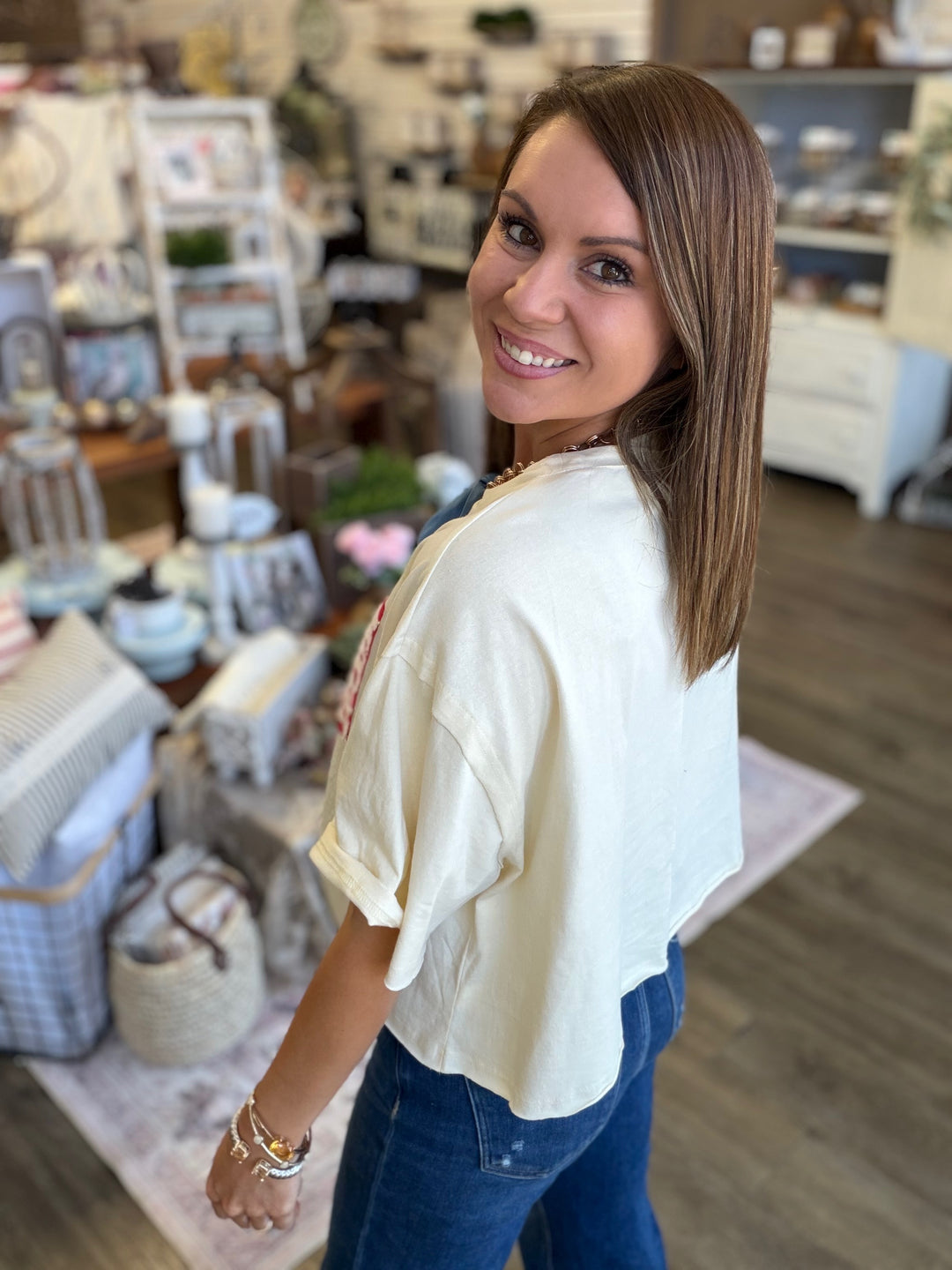American Crop Tee