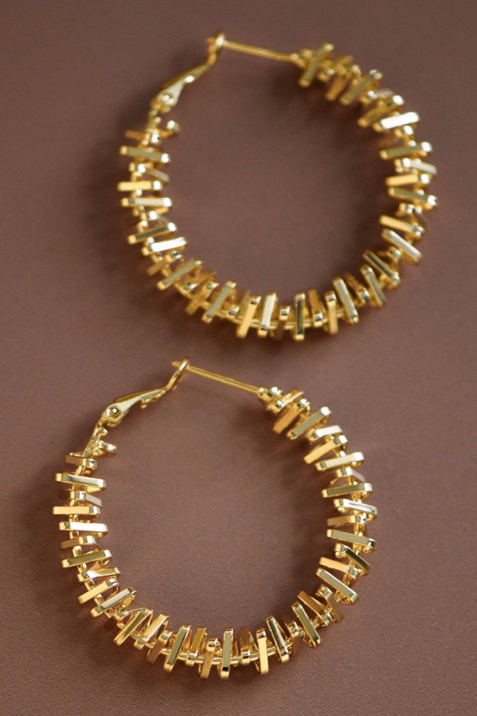 Shine Golden Hoop Earrings