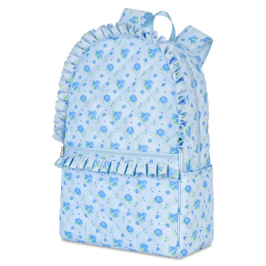 Blue Blossom Ruffle Backpack