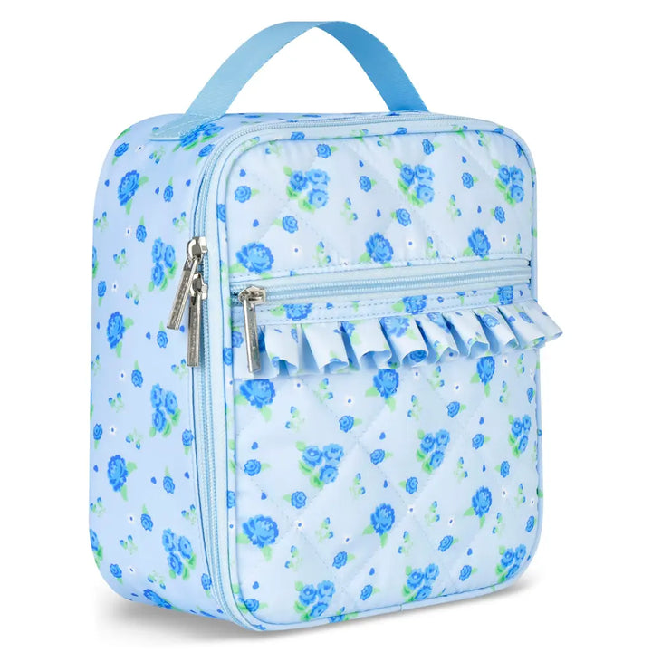 Blue Blossom Ruffle Lunch Tote