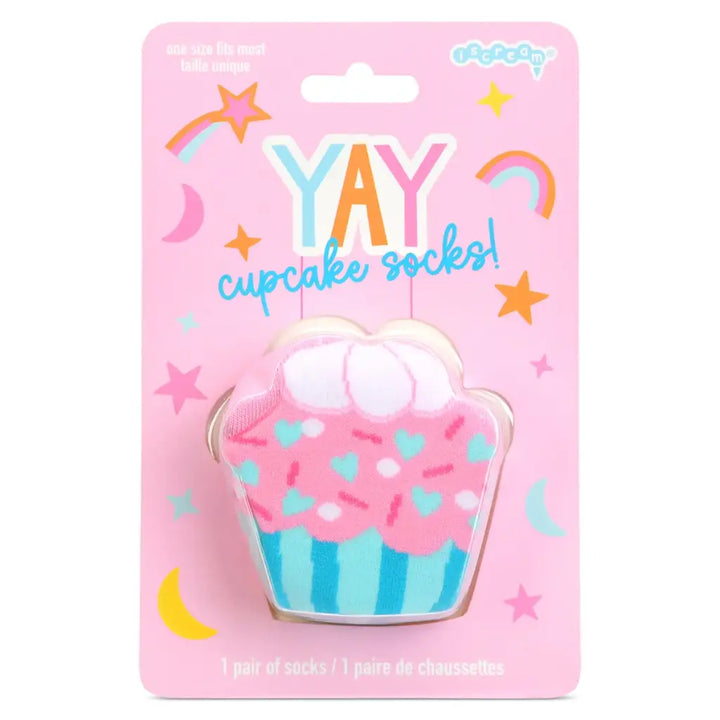 Yay Cupcake Socks- Iscream
