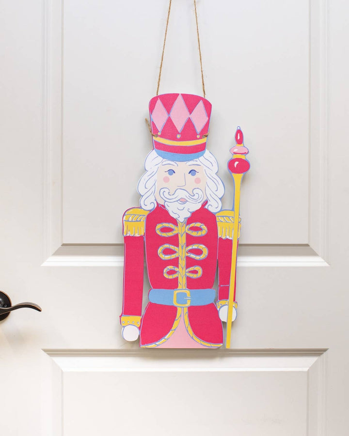 Candy Nutcracker Door Hanger – Pink