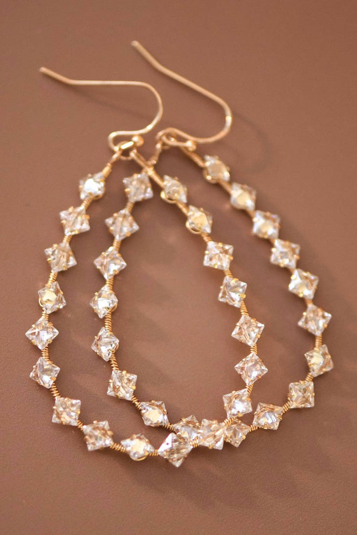 Crystal Teardrop Earrings