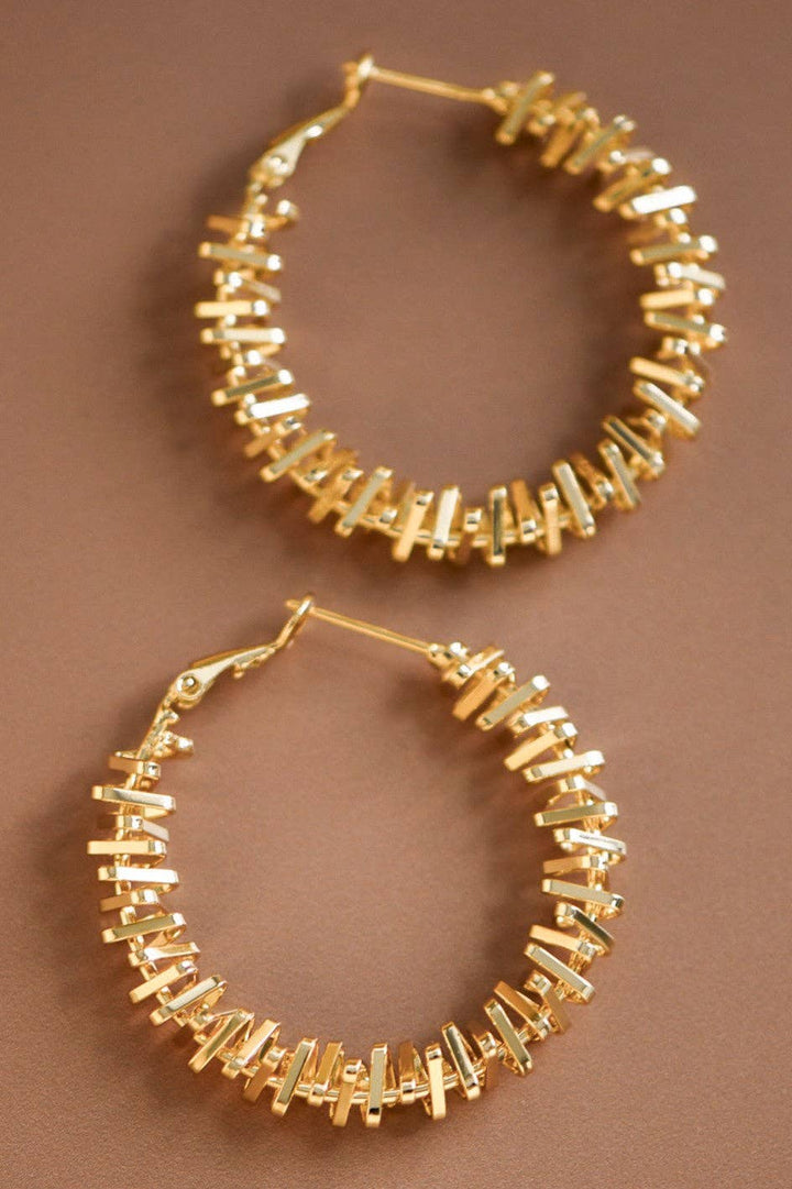 Shine Golden Hoop Earrings