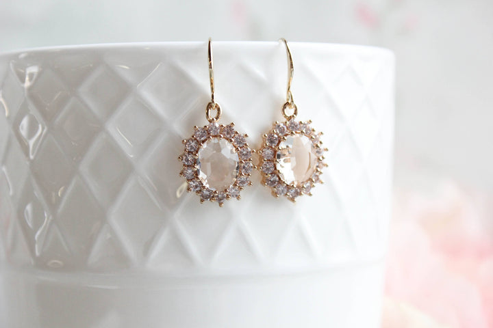 Sparkling Glass Earrings
