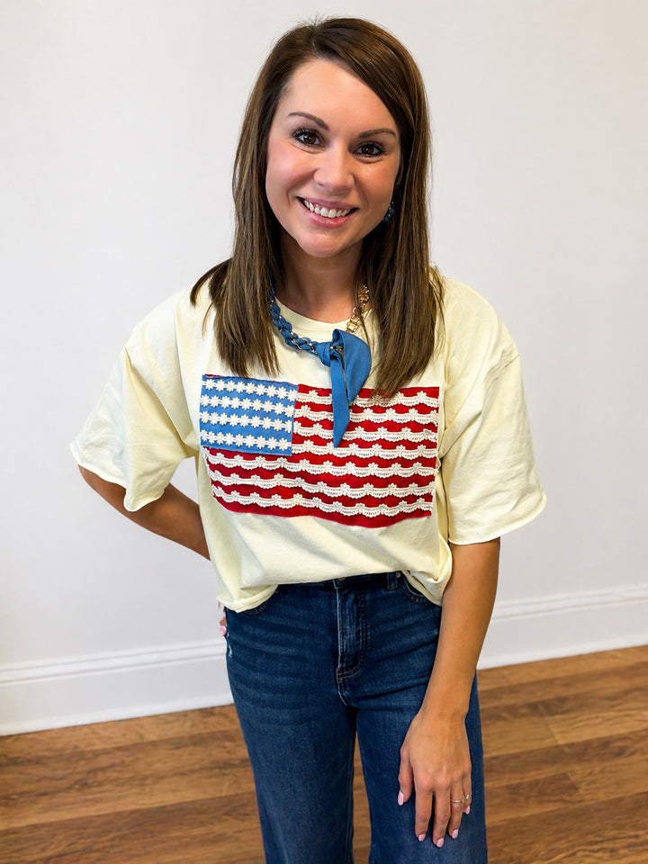 American Crop Tee