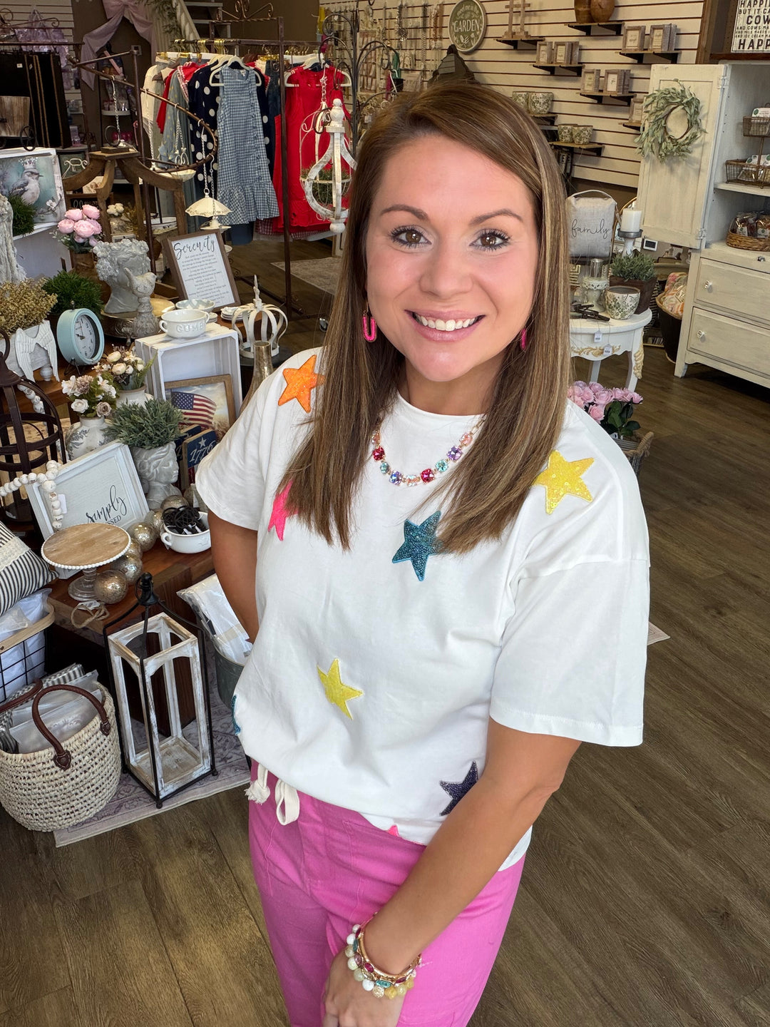 Bright Star Sequin Top
