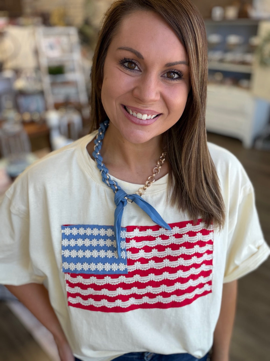 American Crop Tee