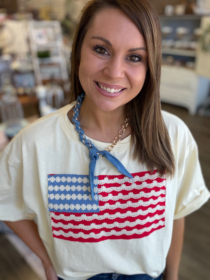 American Crop Tee