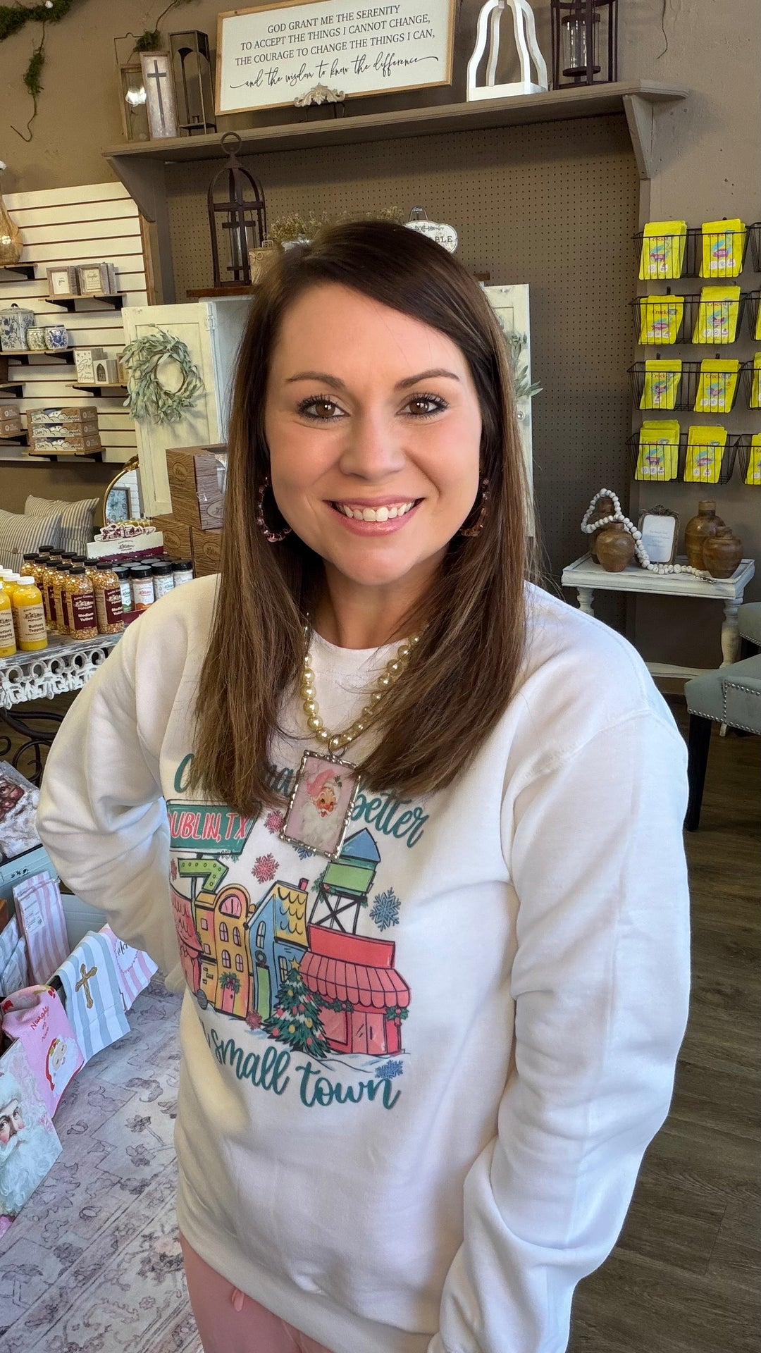 Dublin Christmas in a Small Town Sweatshirt