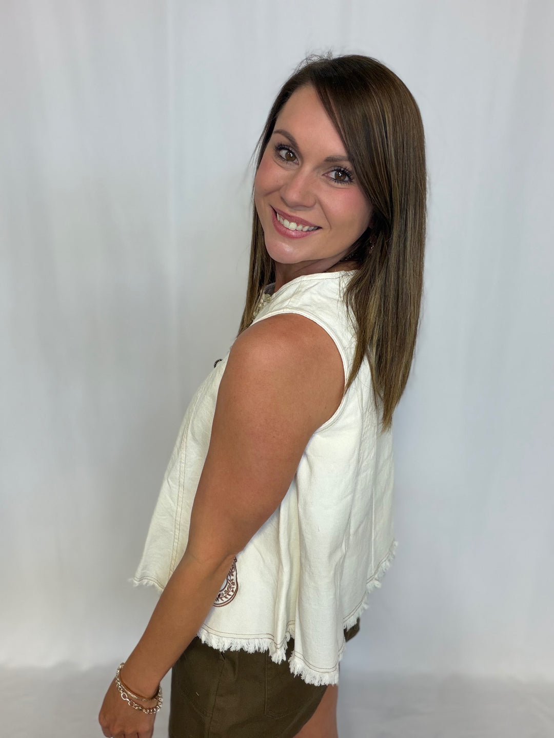 Horseshoe Fringe Top