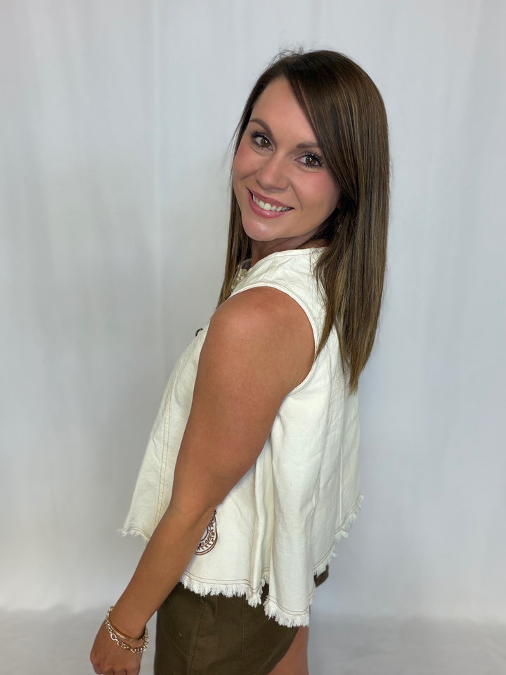 Horseshoe Fringe Top