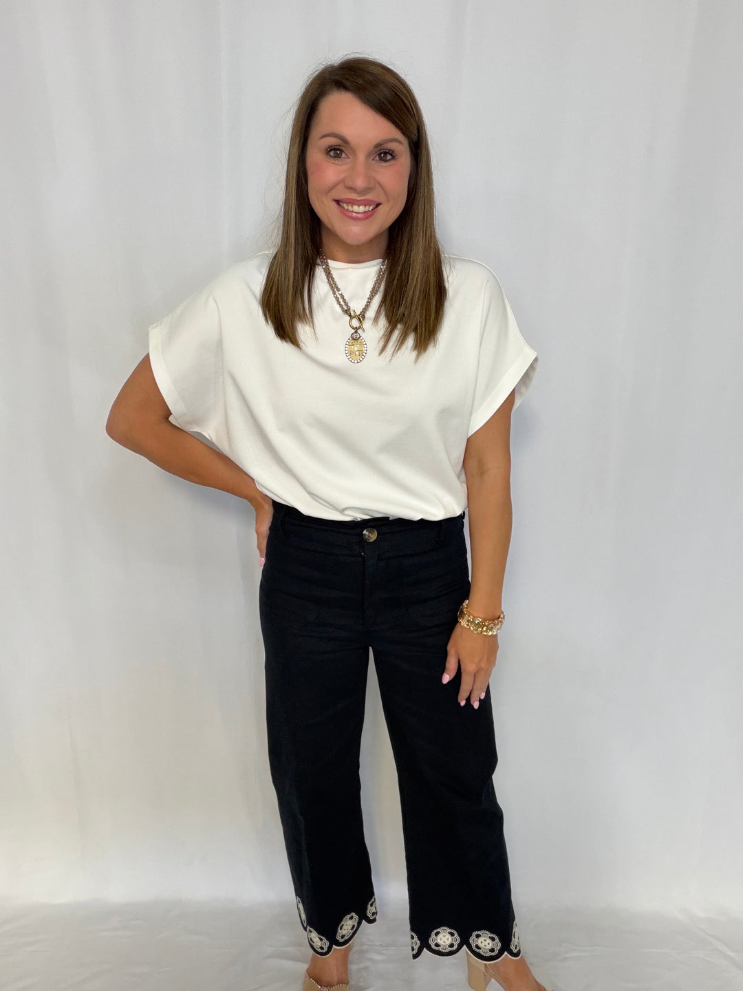 Stormy Scallop Pants