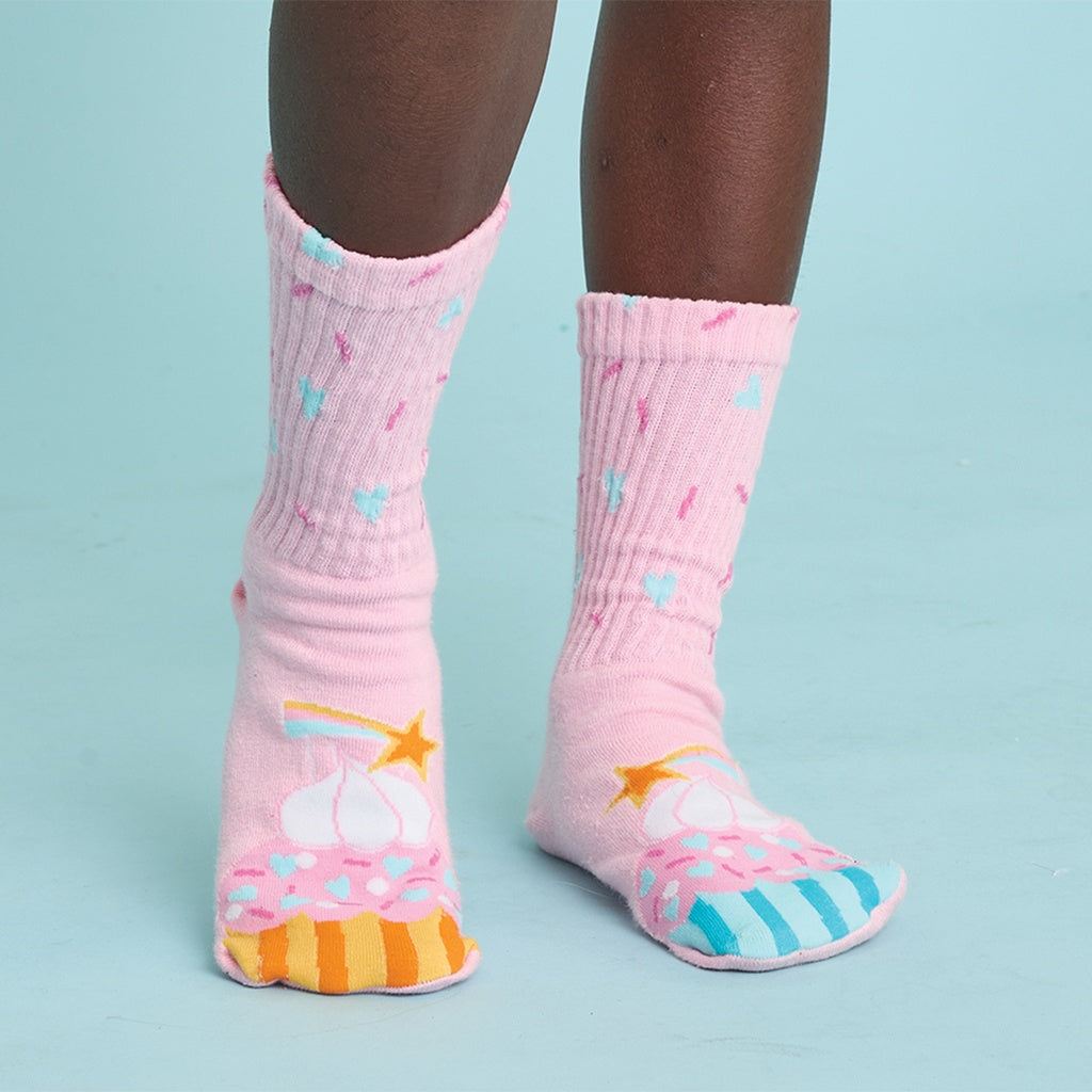 Yay Cupcake Socks- Iscream
