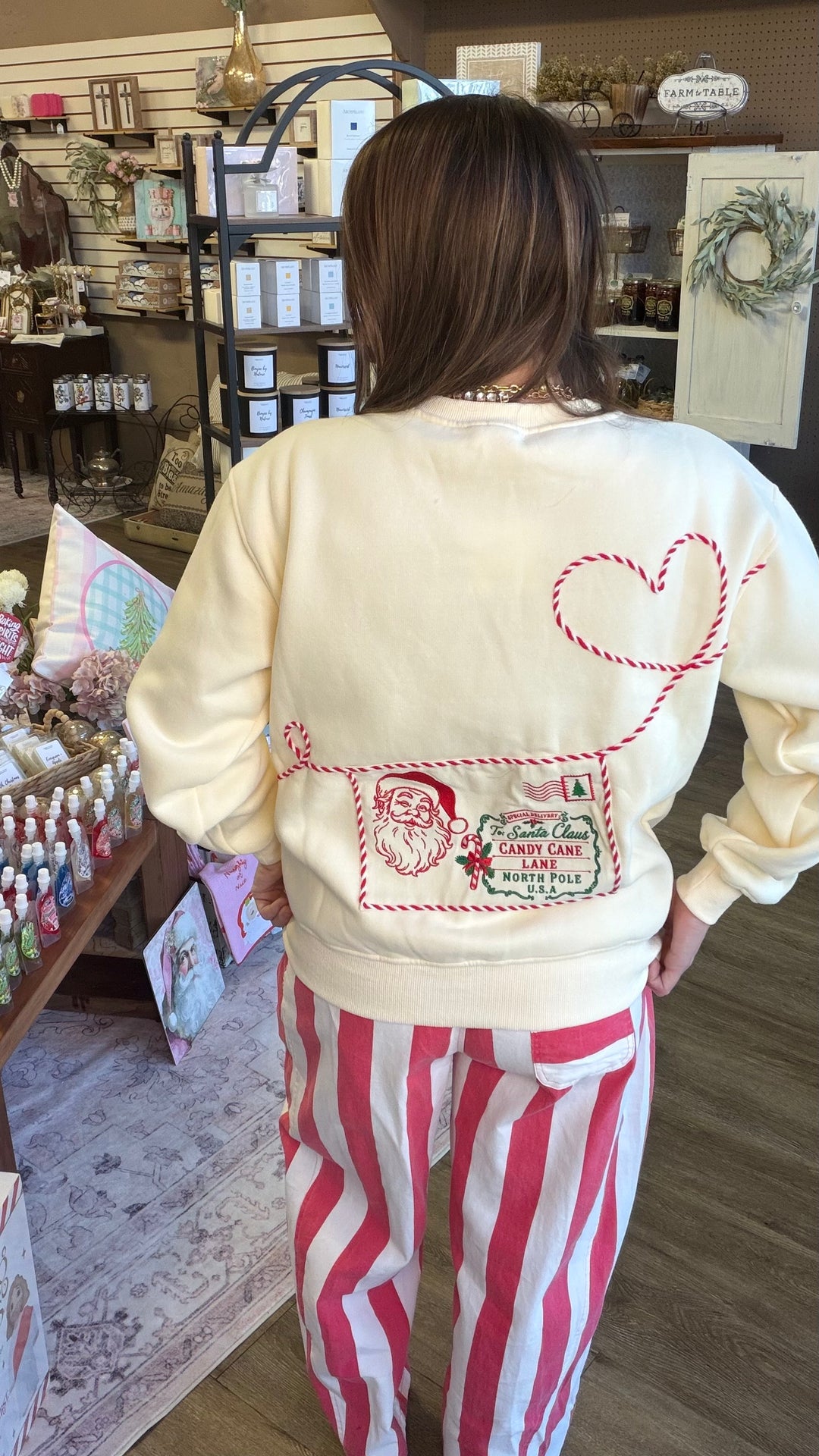 Dear Santa Letter Pocket Sweatshirt