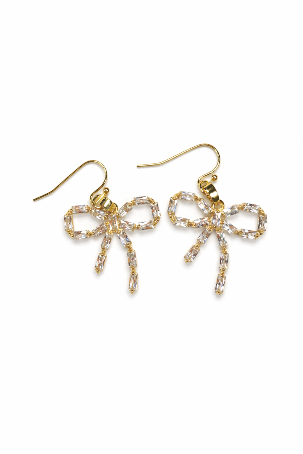 Bow Crystal Earrings