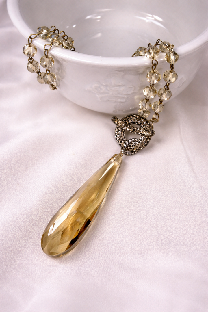 Crystal Toggle Necklace