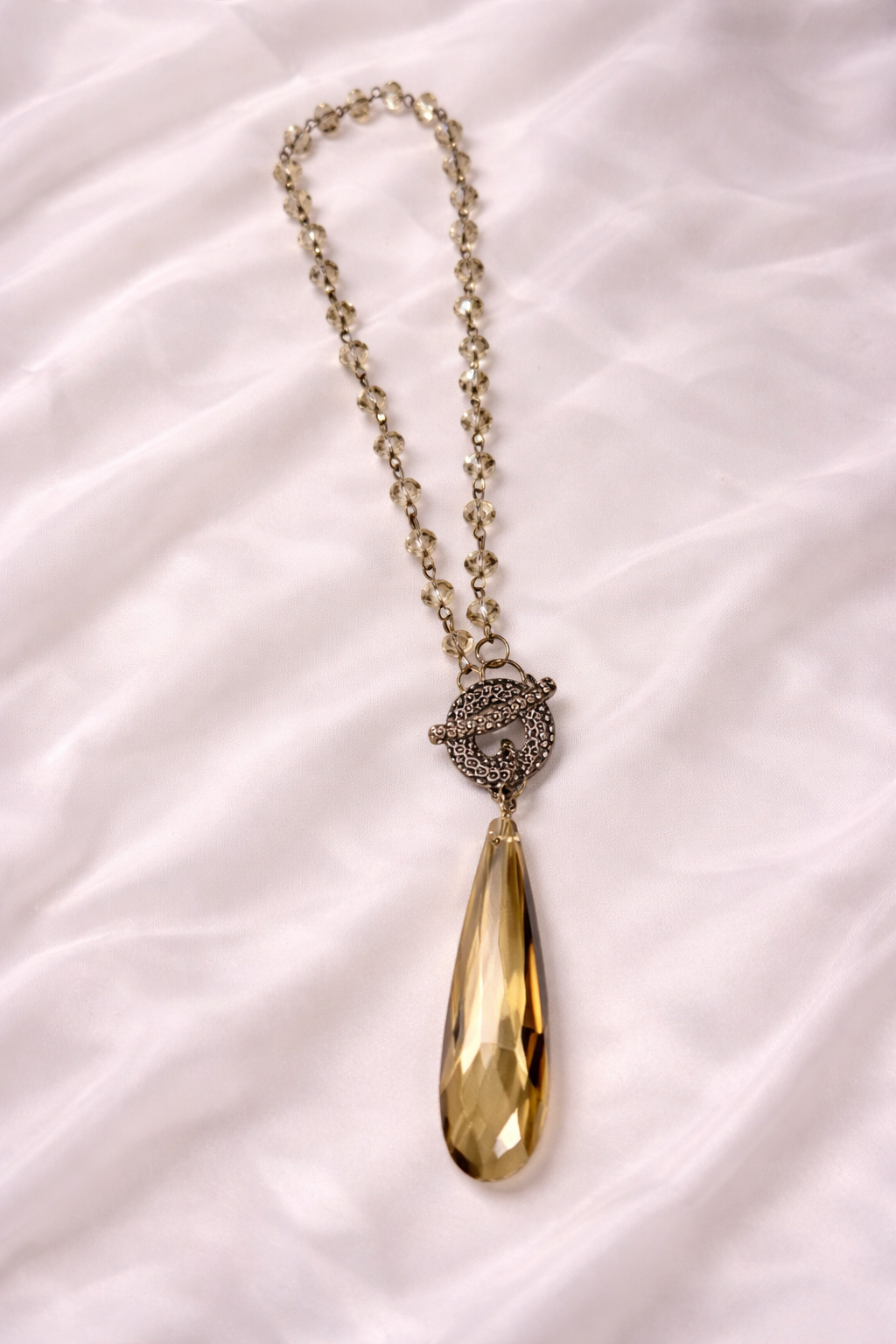 Crystal Toggle Necklace