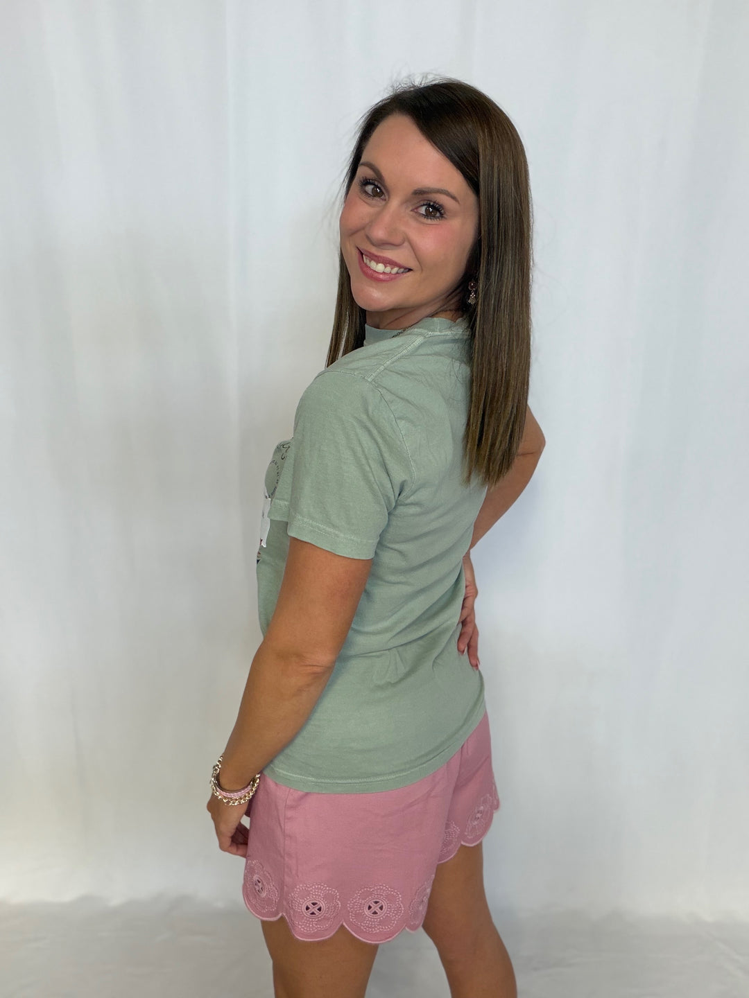 Rose Scallop Shorts