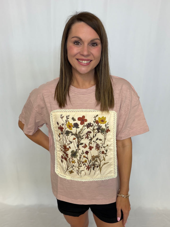 Floral Patchwork Top