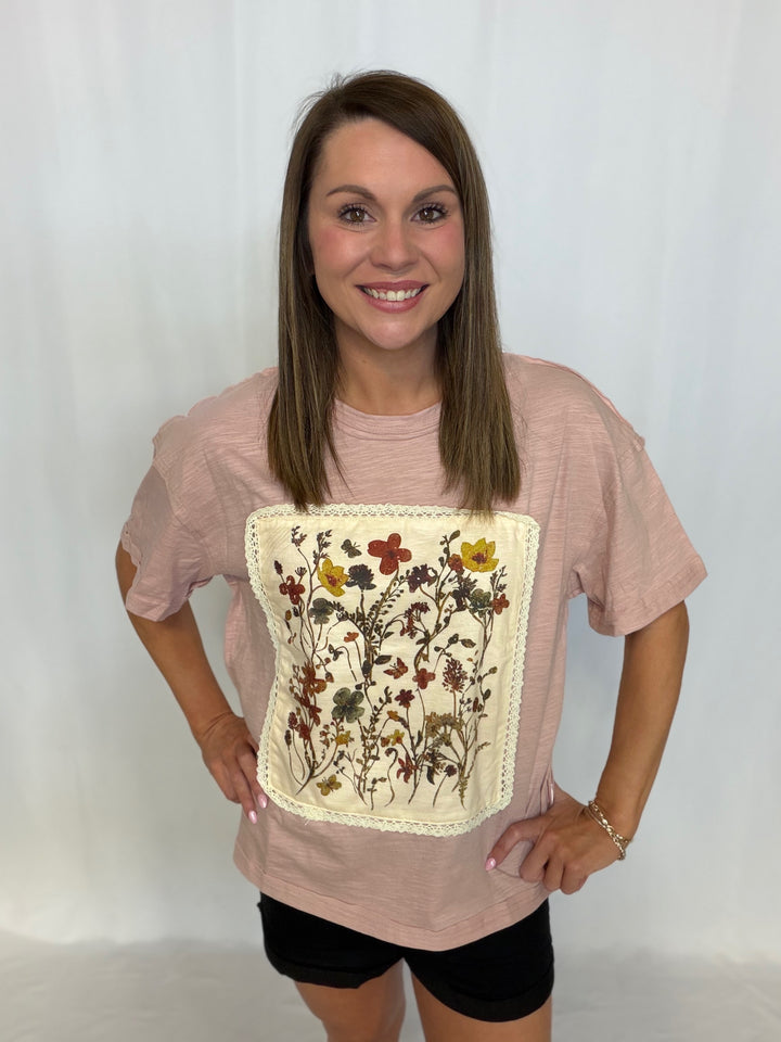 Floral Patchwork Top