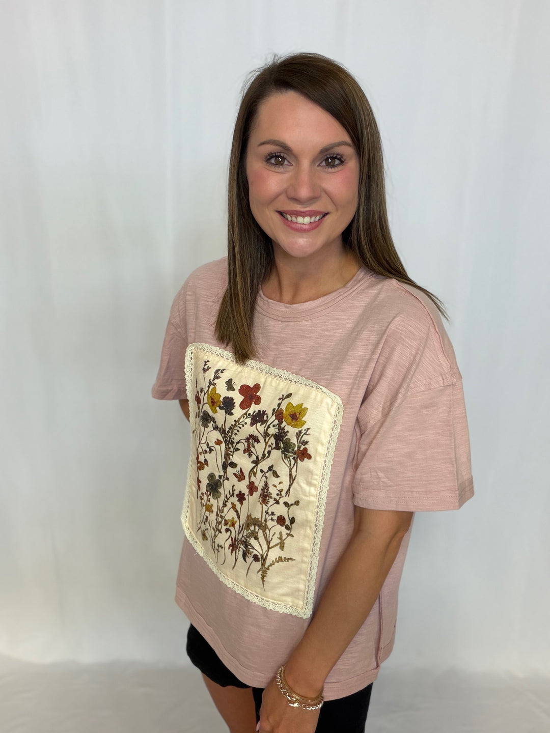 Floral Patchwork Top