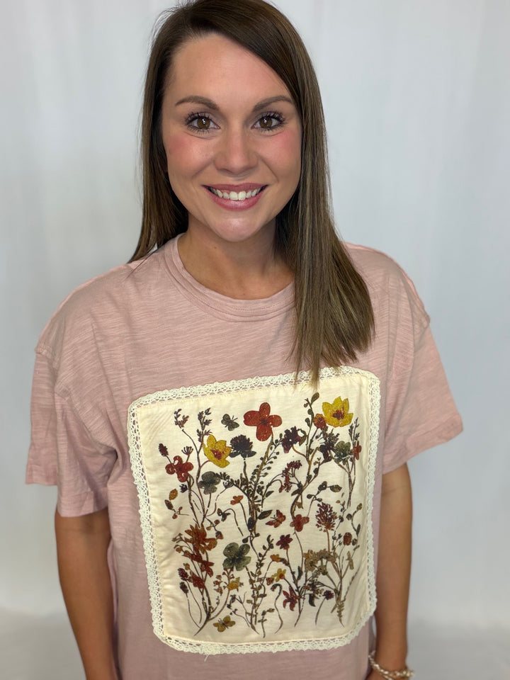 Floral Patchwork Top